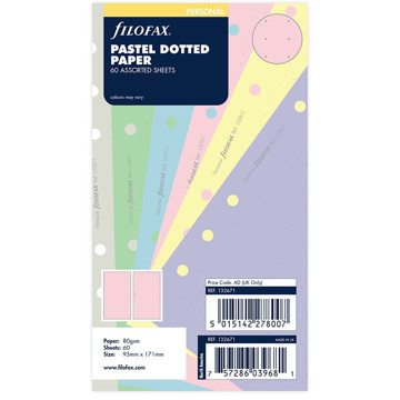 filofax Personal papier dotted pastel