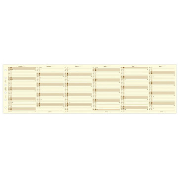 filofax Pocket jaarplanner vertikaal 2023 cotton cream