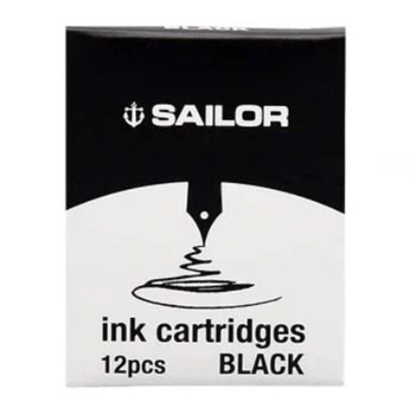 Sailor Jentle inktpatronen 12stuks black