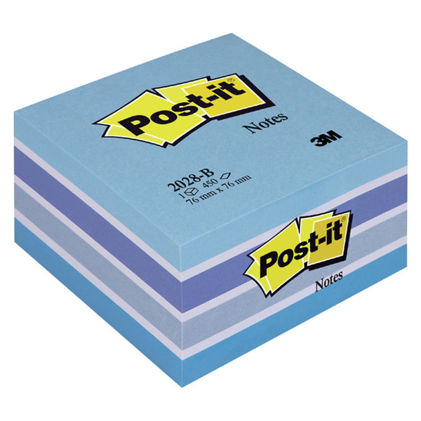 memoblok 3M Post-it  76x76mm 2028-B Pastel Blauw