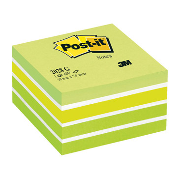 memoblok 3M Post-it  76x76mm 2028-G Pastel Groen