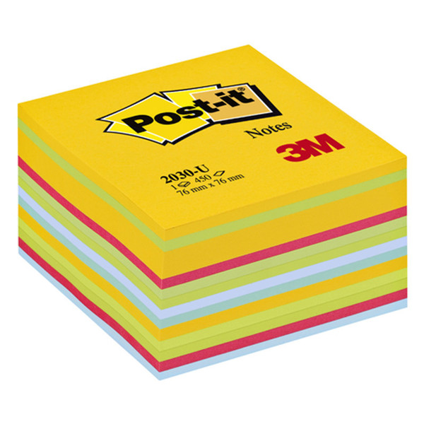 memoblok 3M Post-it  76x76mm 2030-U Ultra Kleuren