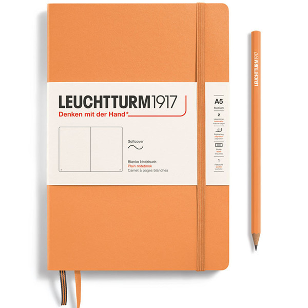 LEUCHTTURM1917 Medium A5 Softcover notitieboek Aprocot blanco