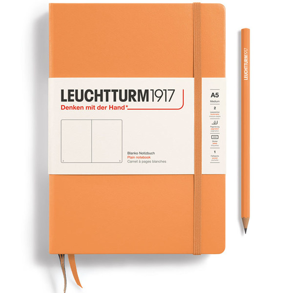 LEUCHTTURM1917 Medium A5 notitieboek Apricot blanco