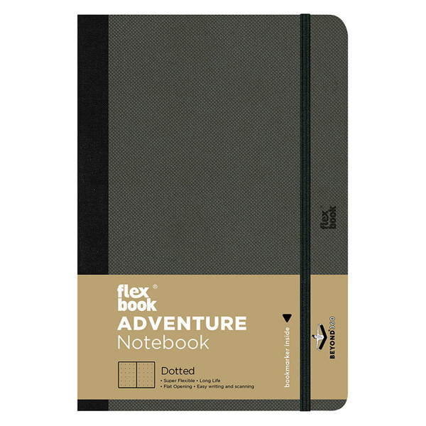 Flexbook Adventure notitieboek Off Black Large dotted