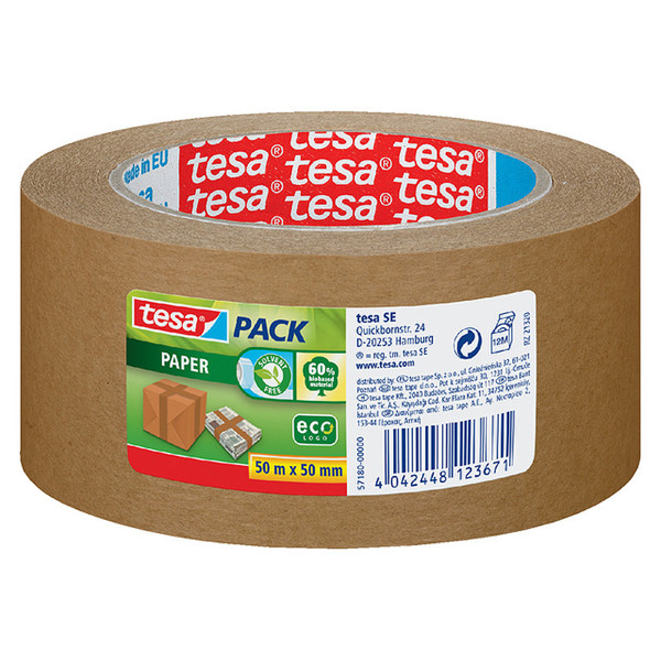 plakband Tesapack® papier ecoLogo® 50mmx50m bruin papier