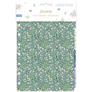 Filofax Notebook A5 index 4-tabs Meadow