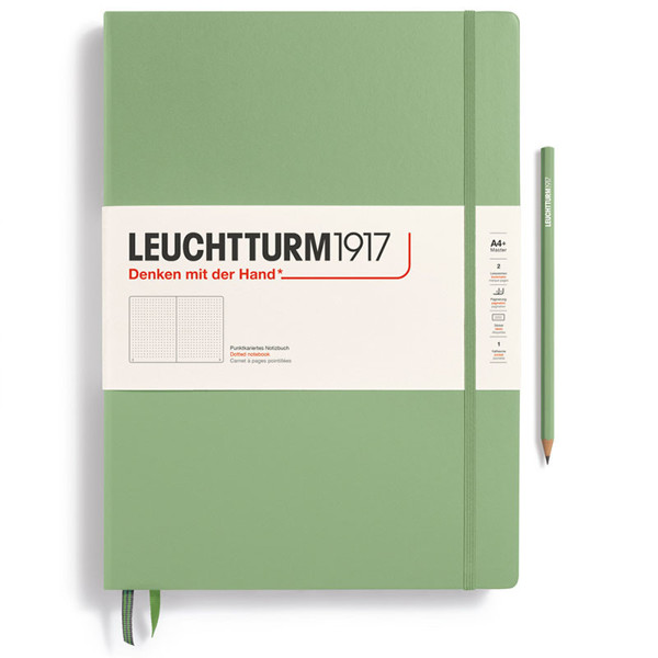 LEUCHTTURM1917 Master Classic A4+ notitieboek Sage dotted