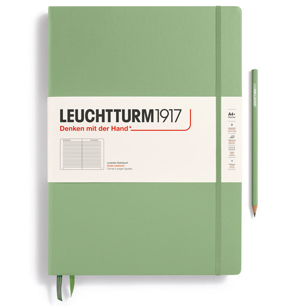 LEUCHTTURM1917 Master Classic A4+ notitieboek Sage gelijnd