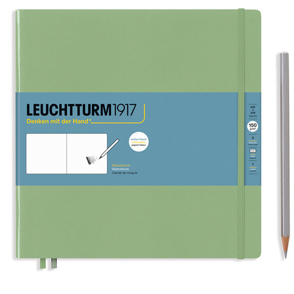 LEUCHTTURM1917 Sketchbook Square 225x225mm Sage