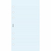 filofax Personal papier gelijnd blauw
