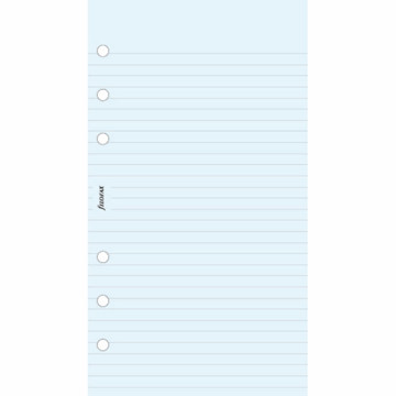 filofax Personal papier gelijnd blauw