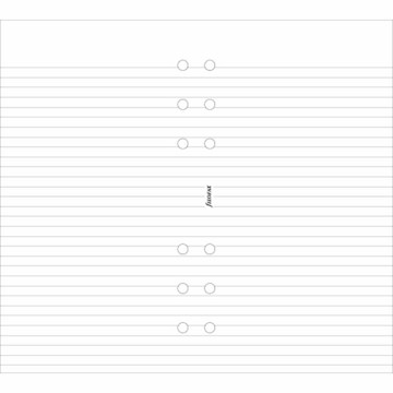 filofax Personal gelijnd wit 100vel