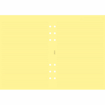 Filofax A5 gelijnd papier geel