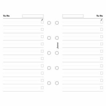 Afbeeldingen van Filofax Mini to do wit papier