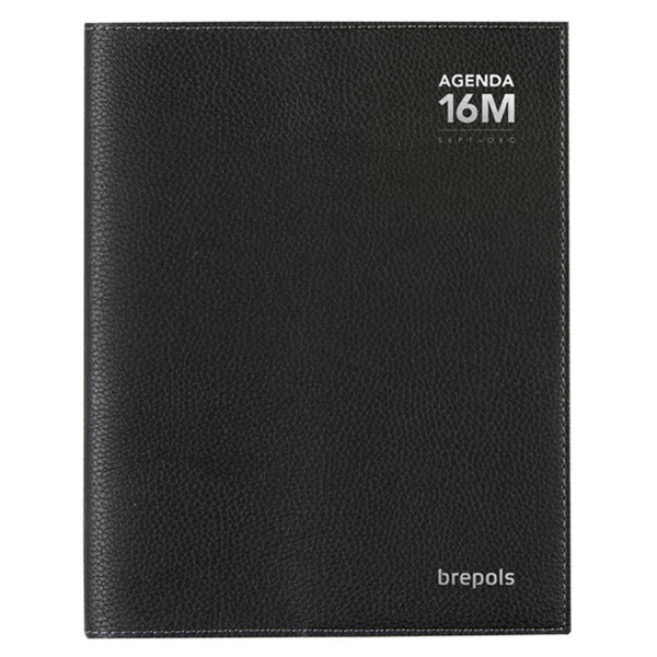 agenda Brepols Bretime 16M Calpe 16 maanden 145x210mm 7/2 - zwart