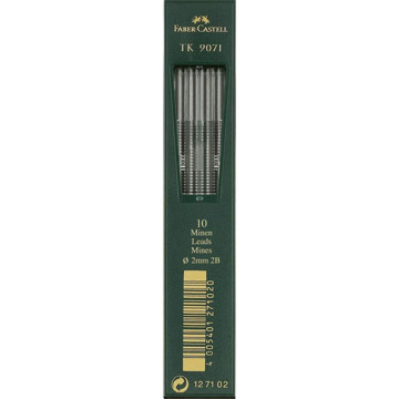 Faber-Castell potloodstift 2.0mm 2B 10stuks