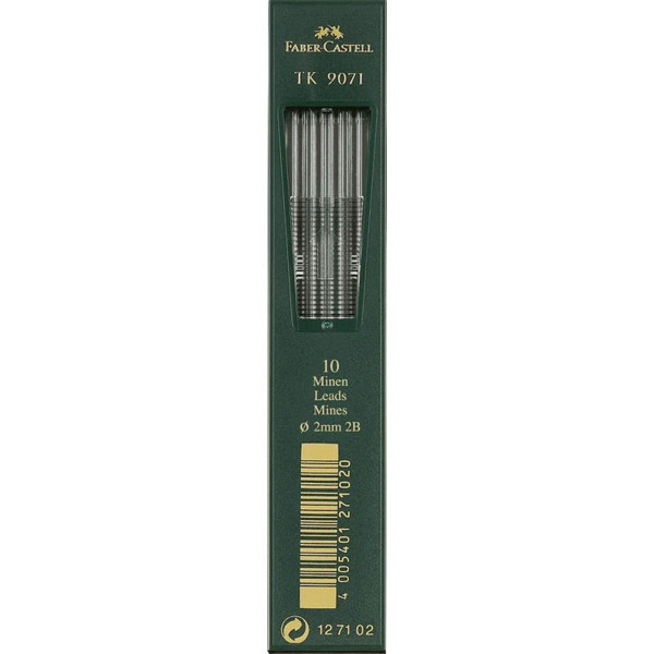 Faber-Castell potloodstift 2.0mm 2B 10stuks