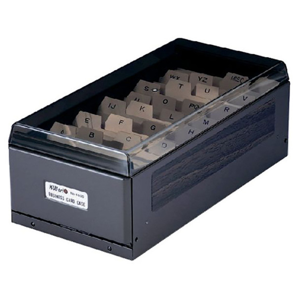 visitekaartdoos KW-triO metaal/plastic 600 kaarten