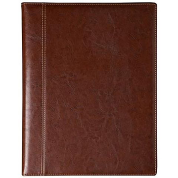 schrijfmap Brepols A4 Palermo bruin + rits + ring 