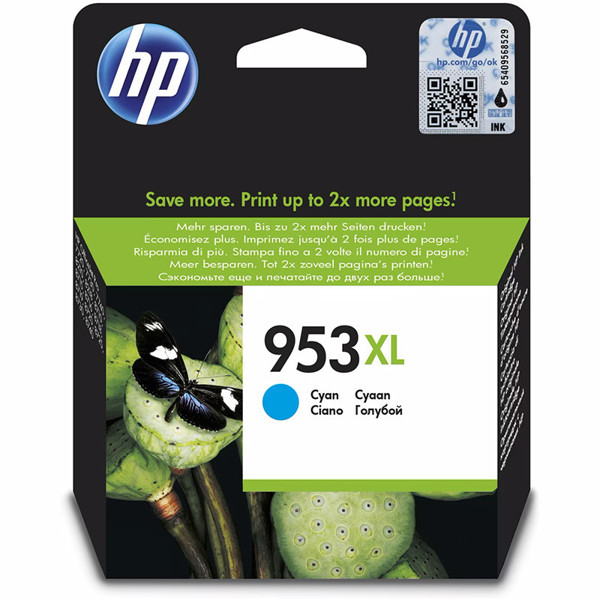 inktcartridge HP 953XL F6U16AE cyaan
