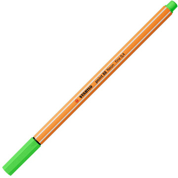 fineliner Stabilo point 88-033 neon groen