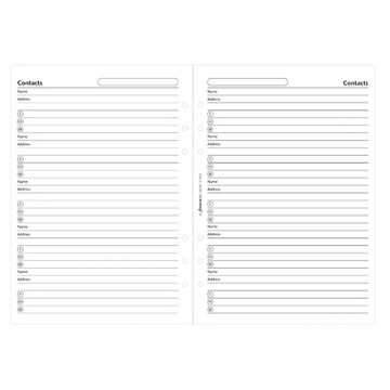 filofax A5 naam / adres / telefoon / mobile / e-mail
