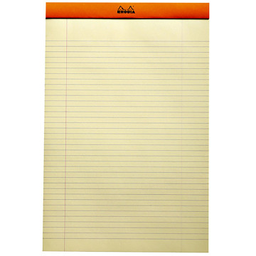 Rhodia notitieblok No.16 A5  gelijnd  geel papier