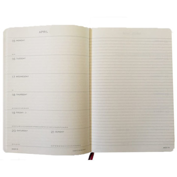 LEUCHTTURM1917 agenda Softcover Paperback B6+ Weekly Planner & Notebook Black