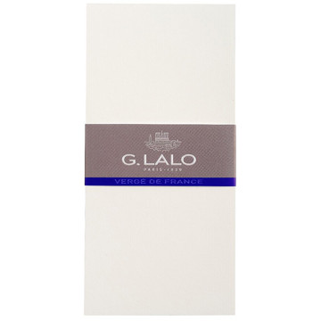 G.Lalo Vergé de France 25 kaarten 105x210mm 300g Wit