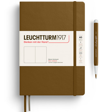 LEUCHTTURM1917 Medium A5 notitieboek Spice Brown blanco