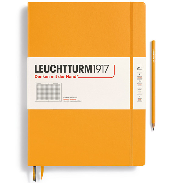 LEUCHTTURM1917 Master Classic A4+ notitieboek Rising Sun geruit