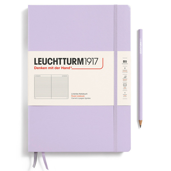 LEUCHTTURM1917 Composition B5 notitieboek Lilac gelijnd
