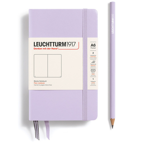 LEUCHTTURM1917 Pocket A6 notitieboek Lilac blanco
