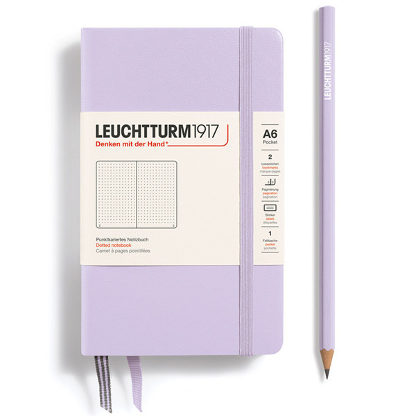 LEUCHTTURM1917 Pocket A6 notitieboek Lilac dotted
