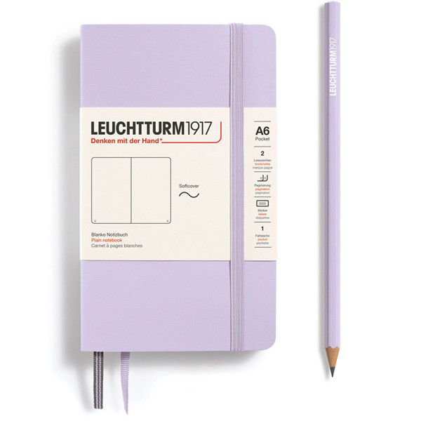 LEUCHTTURM1917 Pocket A6 Softcover notitieboek Lilac blanco