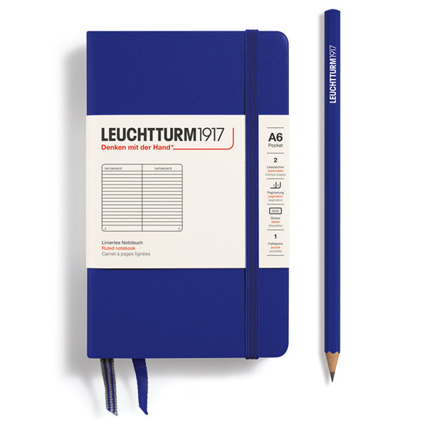 LEUCHTTURM1917 Pocket A6 notitieboek Ink gelijnd