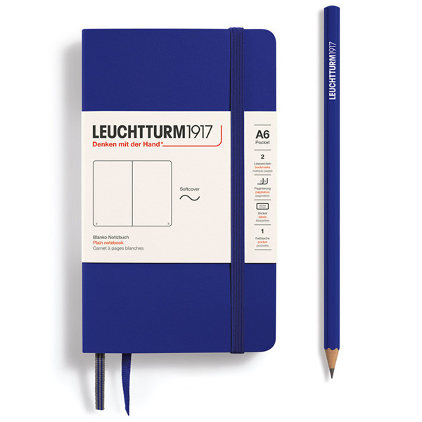 LEUCHTTURM1917 Pocket A6 softcover notitieboek Ink blanco