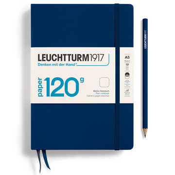 LEUCHTTURM1917 Medium A5 notitieboek 120g Navy blanco