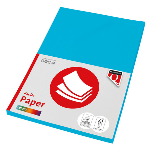 kopieerpapier Quantore Colour A4 120gr 100vel azuurblauw