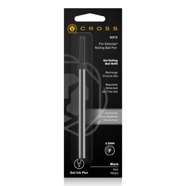 Cross rollerpenvulling Selectip Gel zwart medium 0.5mm 