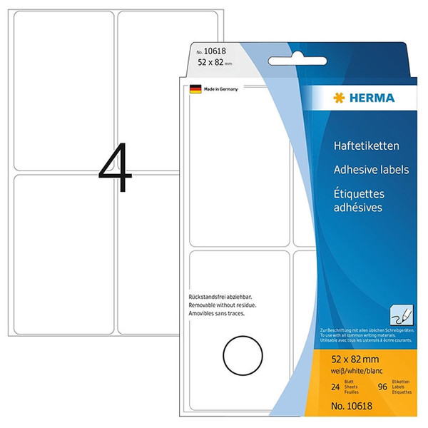 etiket Herma 52x82mm movable 96stuks