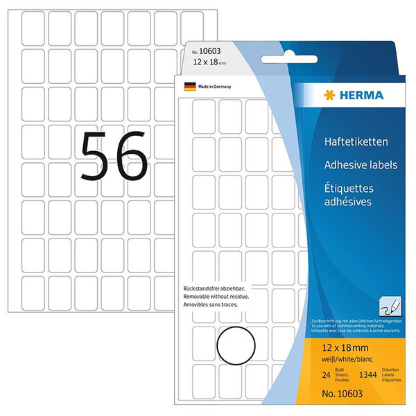 etiket Herma 12x18mm movable 1344stuks 