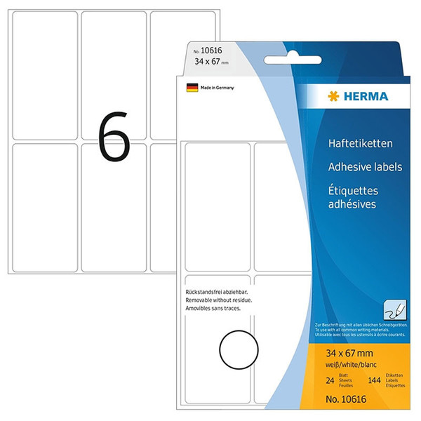 etiket Herma 34x67mm movable 144stuks