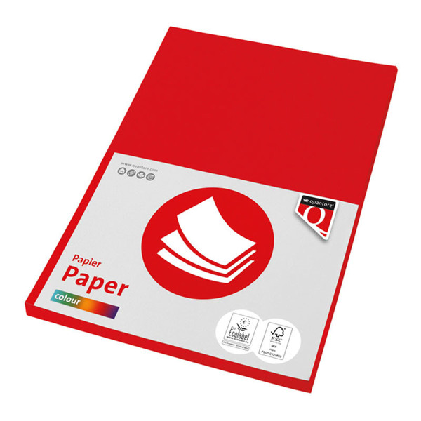 kopieerpapier Fastprint A4  80gr 500vel felrood