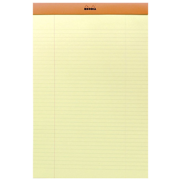 Rhodia notitieblok No.19 A4+ gelijnd  geel papier