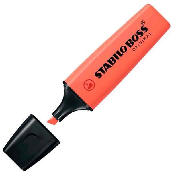 markeerstift STABILO Boss Original 70/140 pastel zacht koraal rood