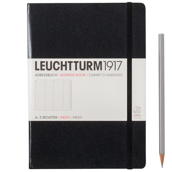 LEUCHTTURM1917 Medium A5 Alfabet Black