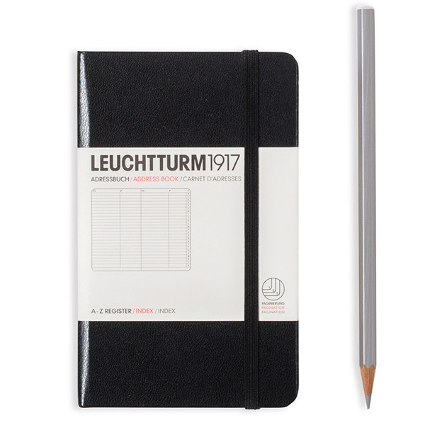 LEUCHTTURM1917 Pocket A6 Alfabet Black