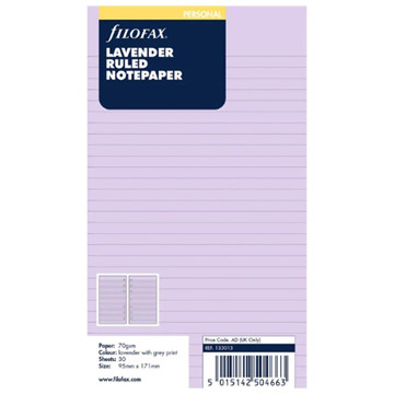 filofax Personal gelijnd lavendel